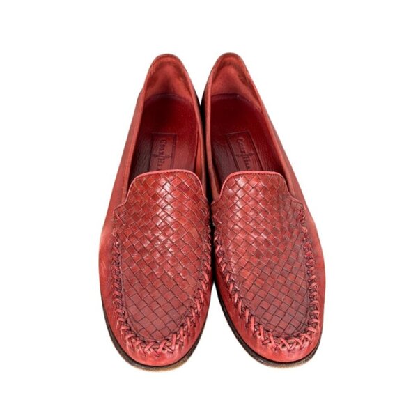 Cole Haan Shoes - Cole Haan Braided Copper Red Slip on Loafers Size: 8.5